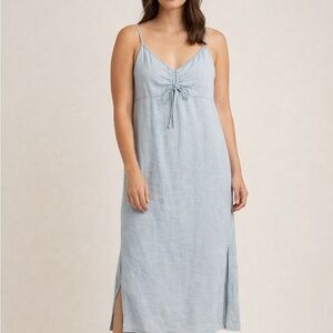 Thread & Supply Light Blue Dress with Front Tie